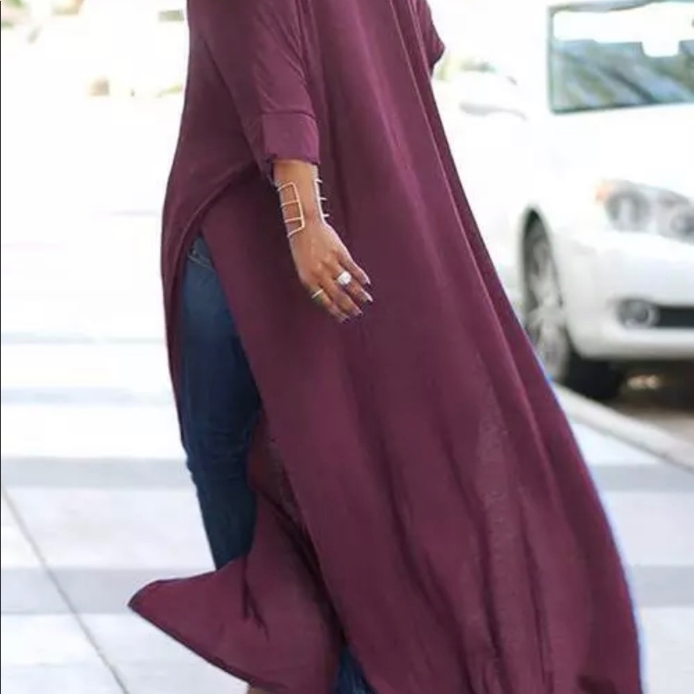 Slit Maxi Shirt - Picture 7 of 10